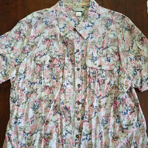 Christopher & Banks size 1X floral pattern blouse